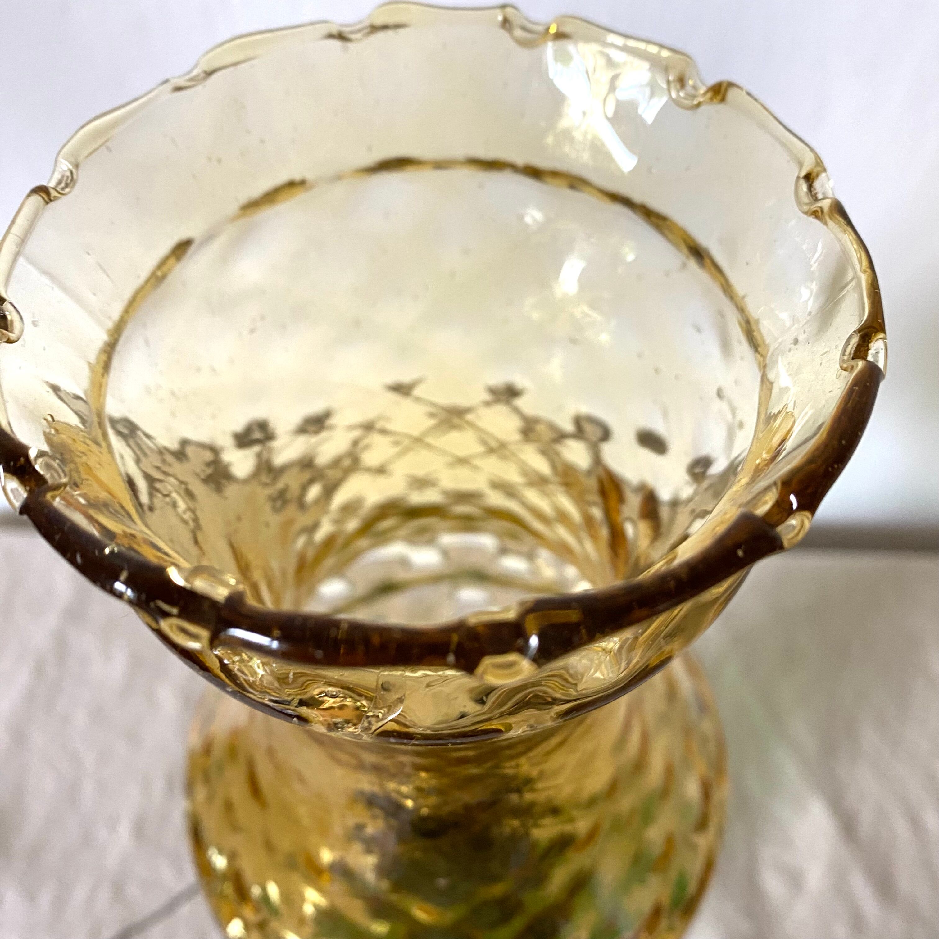 Lampe vintage en verre