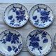 6 English flat plates Staffordshire Victoria
