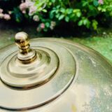 Vintage half moon brass lamp