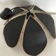 Lotus flower suspension in black fabric 70 's