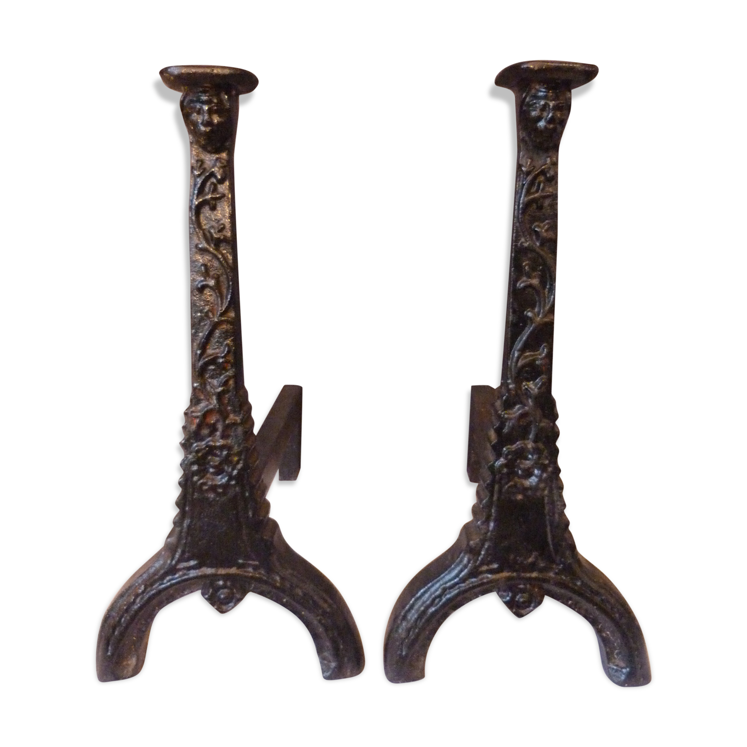 Pair of andirons