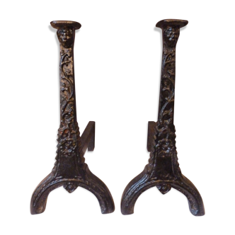 Pair of andirons