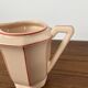 Digoin-Sarrguemines Art Deco pink and red coffee/tea set