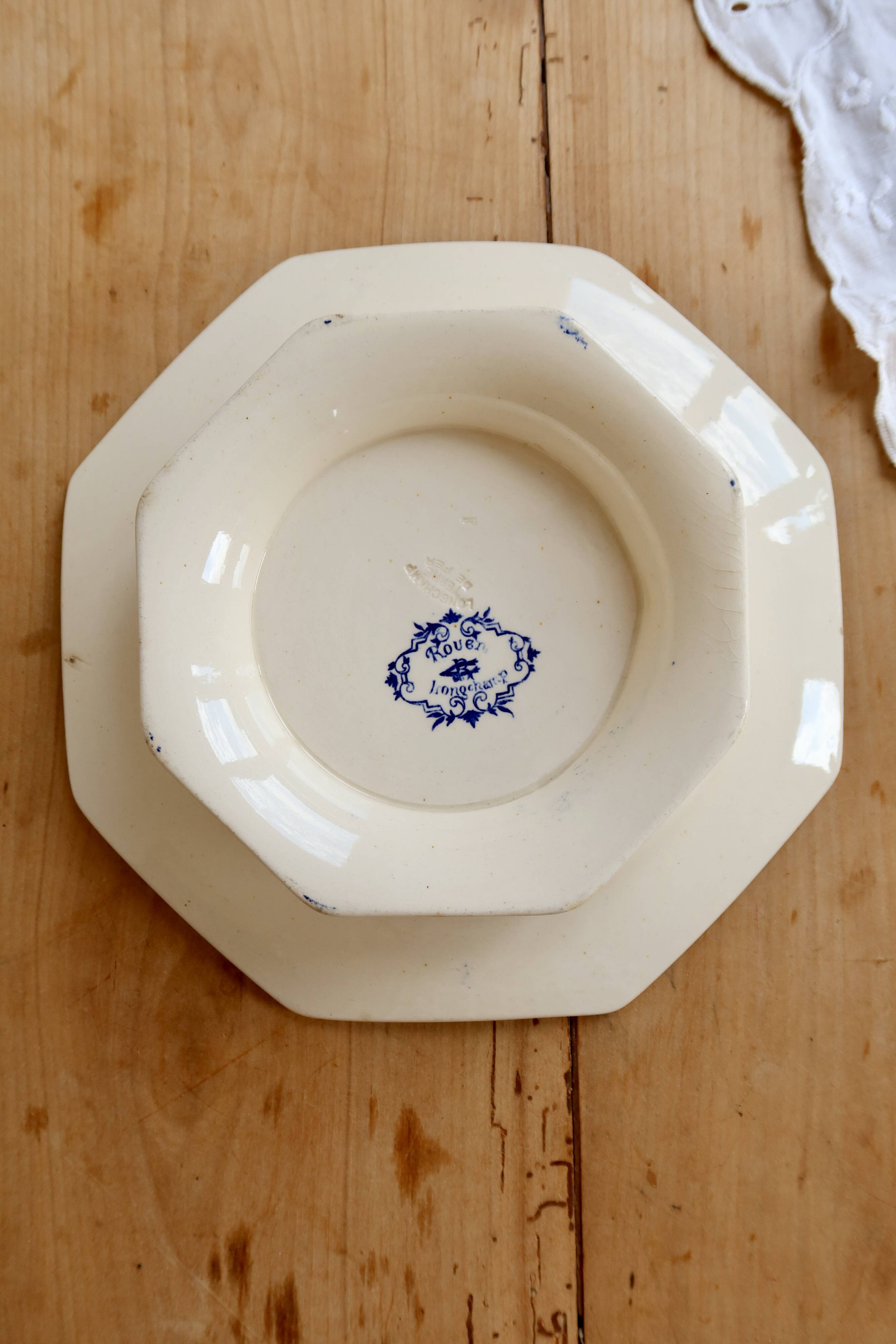 Low iron compote dish Longchamp Rouen 19th century