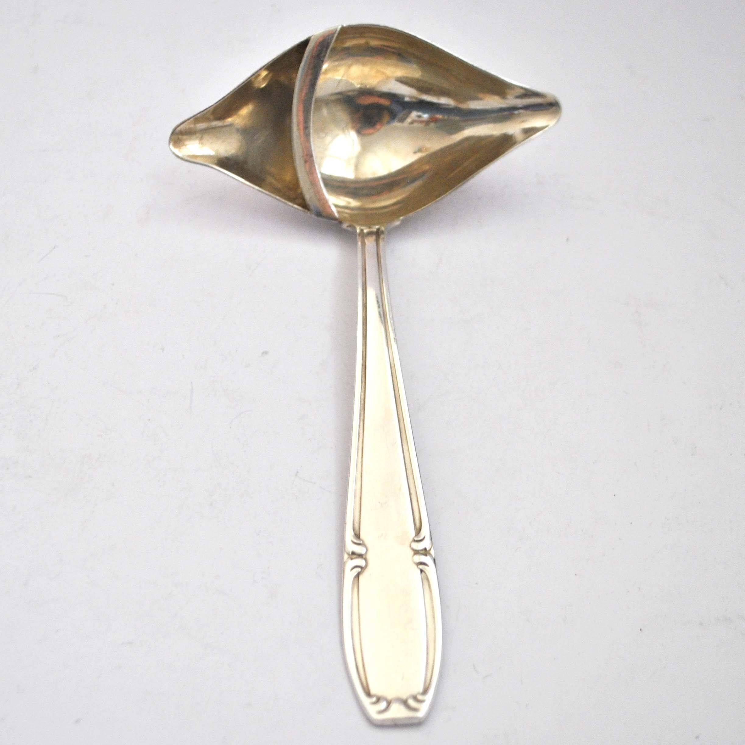 Sauce spoon Fat / lean ladle Silver metal service SFAM 18cm