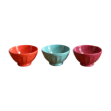 Colorful faceted bowls