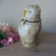 Vintage Longchamp Ceramic Owl Pitcher