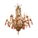 Bronze lustre and crystal 19th