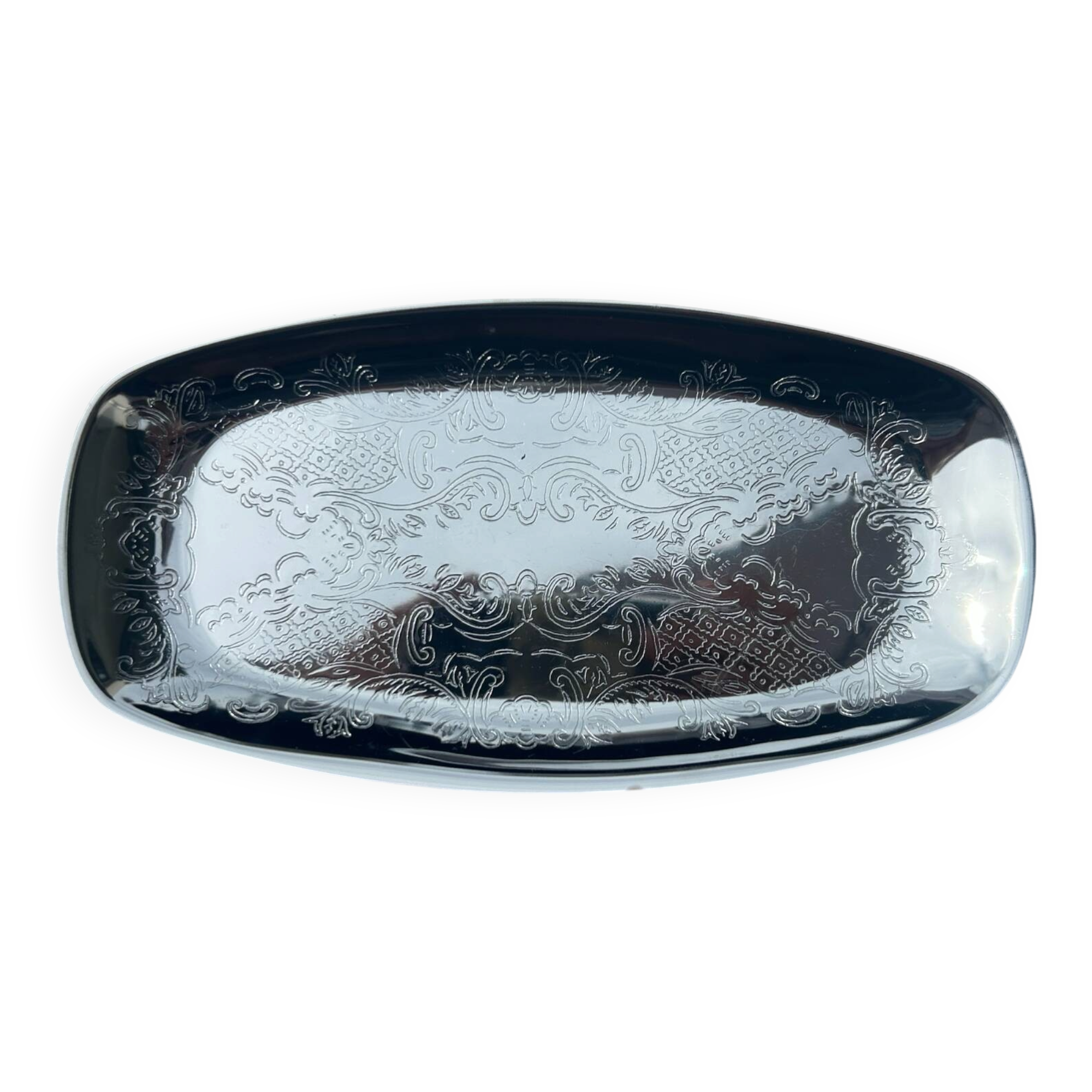 Vintage catchall - Polished aluminium - Minimalist design - Mid 20th century