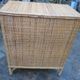 Commode Vintage bois et rotin naturel tressé