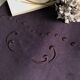Old linen and cotton sheet tinted eggplant