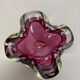 Cendrier en verre à bulles en verre de Murano rose Shell Shell Ashtray Murano, Italie, années 1970
