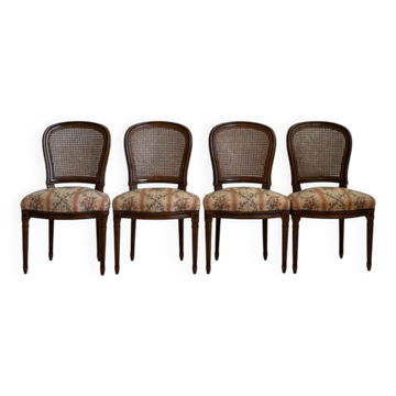 Lot of 4 Louis XVI chairs