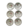 6 dessert plates Niderviller flower pattern 1925-1930 Made in France
