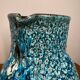 Vallauris ceramic pitcher blue lava 60s