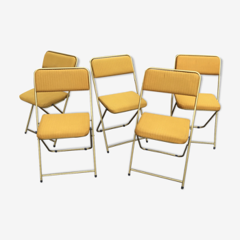 Série de 5 chaises pliantes Lafuma