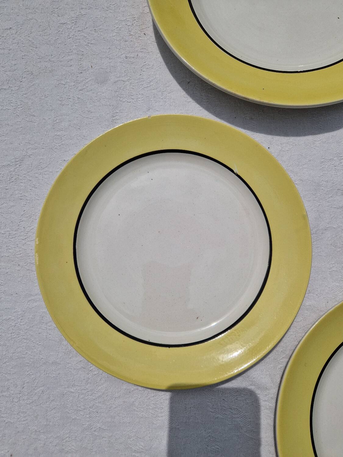 Set of 7 Flat Plates Plus 2 Dishes Ingrid Sarreguemines Digoin Model