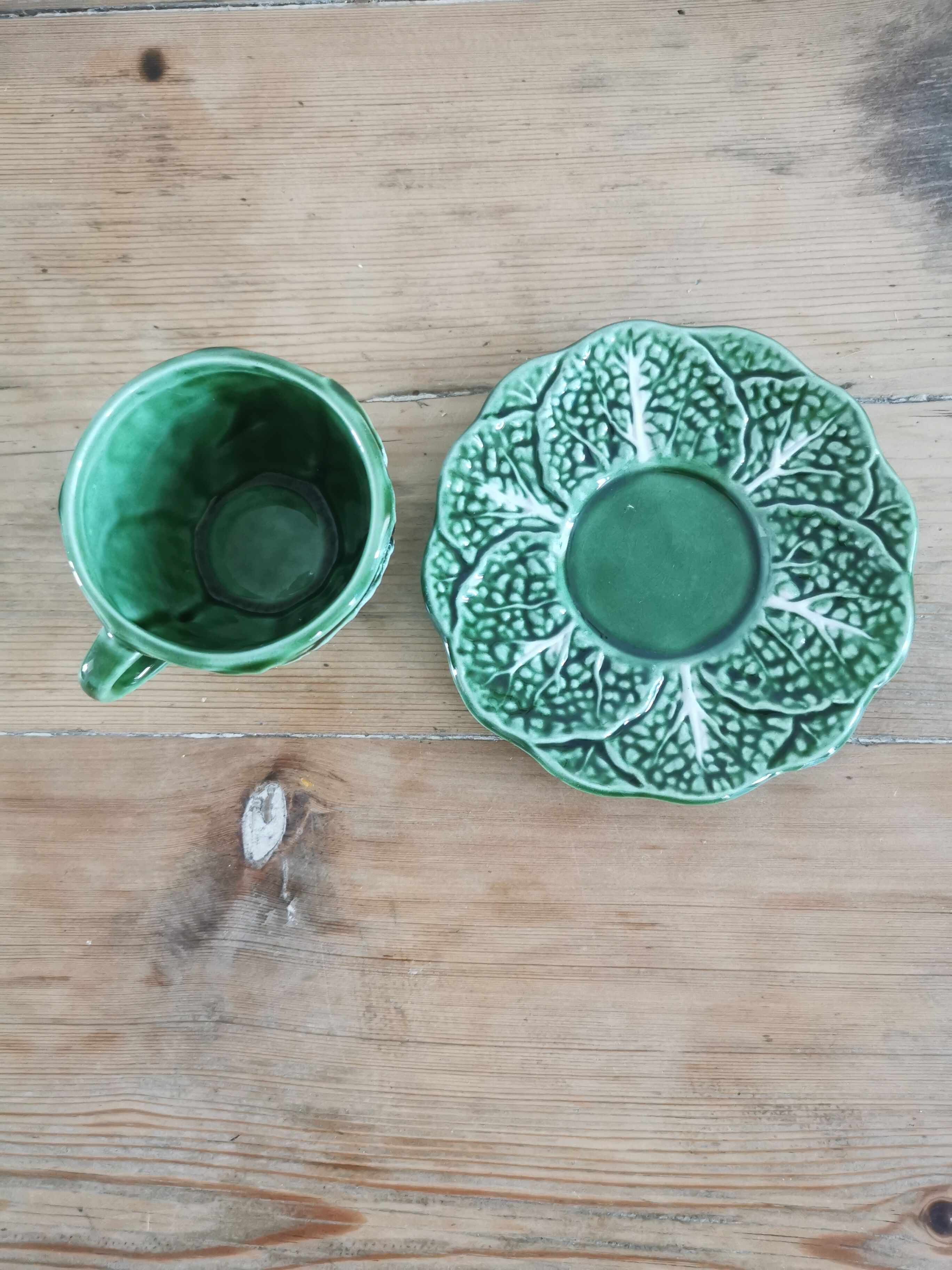 Cabbage coffee service in slurry