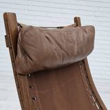 1970’s, Norwegian design, "Siesta" lounge chair by Ingmar Relling, leather, bentwood.