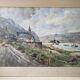 Watercolor 1954 signed