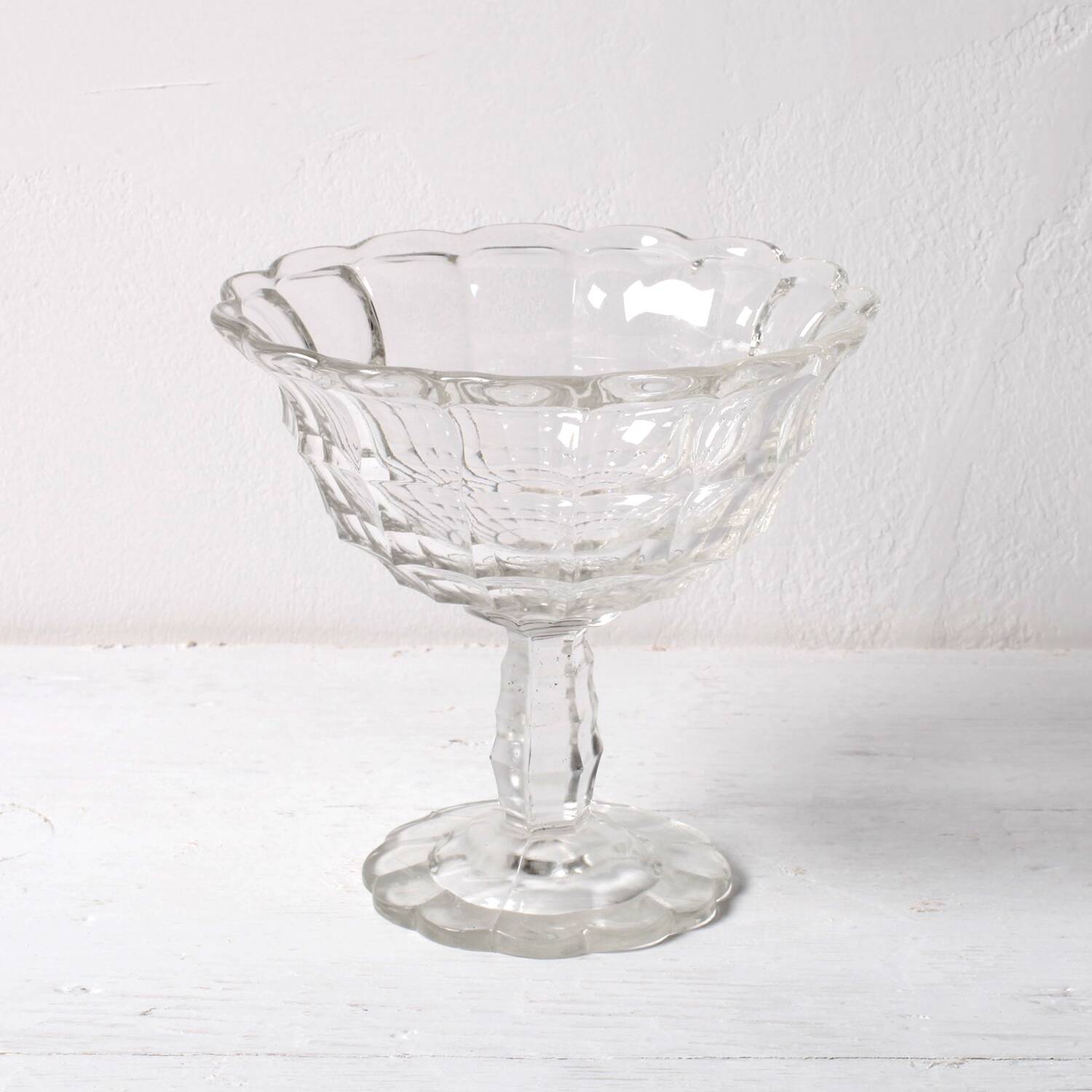 Rare Vintage Glass Pedestal Bowl: Rudolf Schröter Inwald Lord Design / 1935