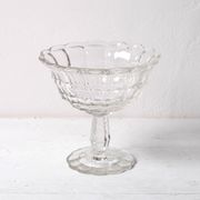 Rare Vintage Glass Pedestal Bowl: Rudolf Schröter Inwald Lord Design / 1935