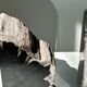 Black petrified wood bookend H17 L17 P6
