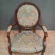 Louis XVI style medallion armchair