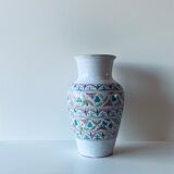 Vase coloré en terre cuite émaillée