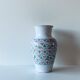 Colorful vase in enamelled terracotta