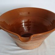 Glazed terracotta terracotta bowl, diameter 38cm