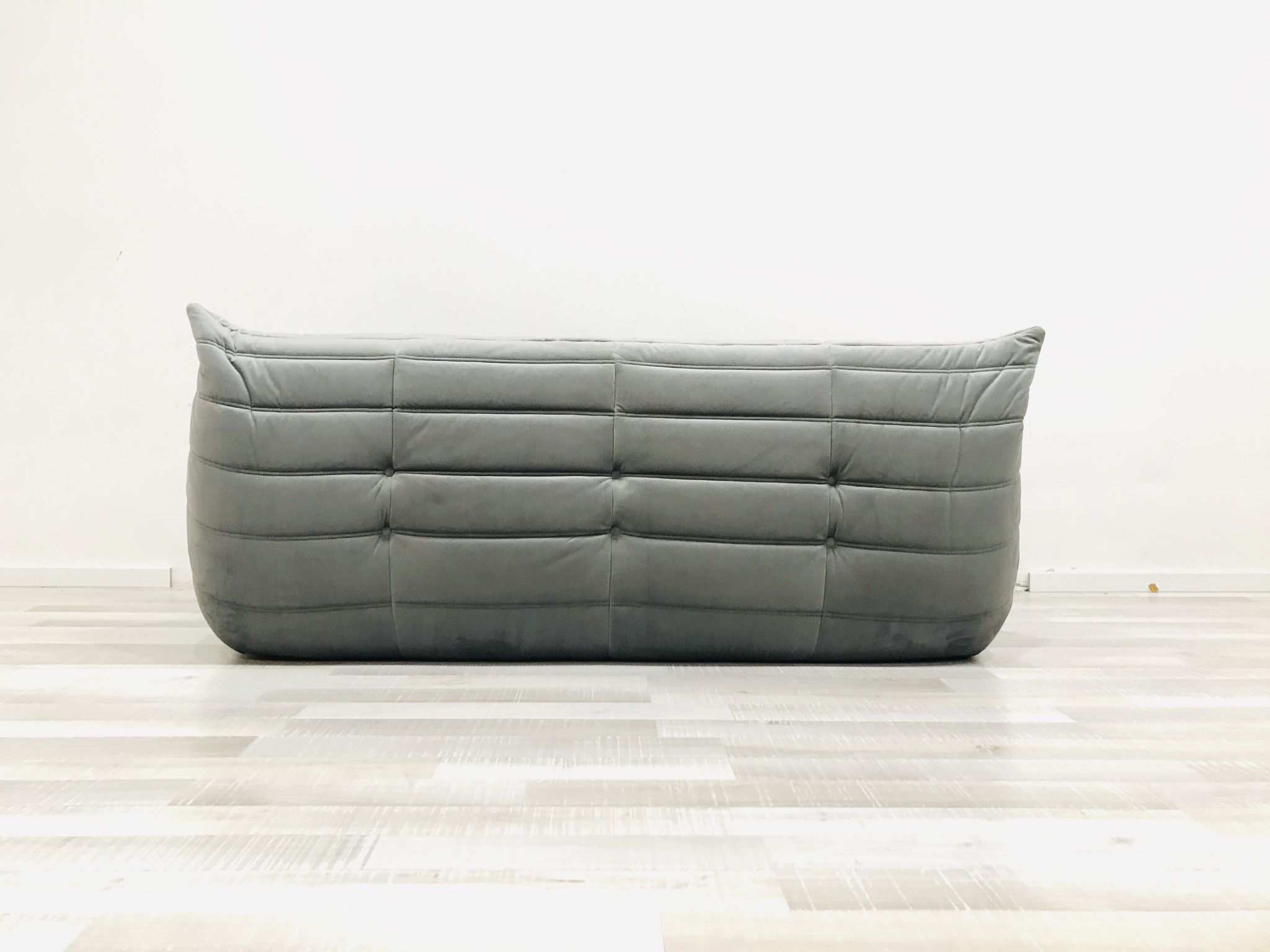 Togo in grey velvet by Michel Ducaroy for Ligne Roset