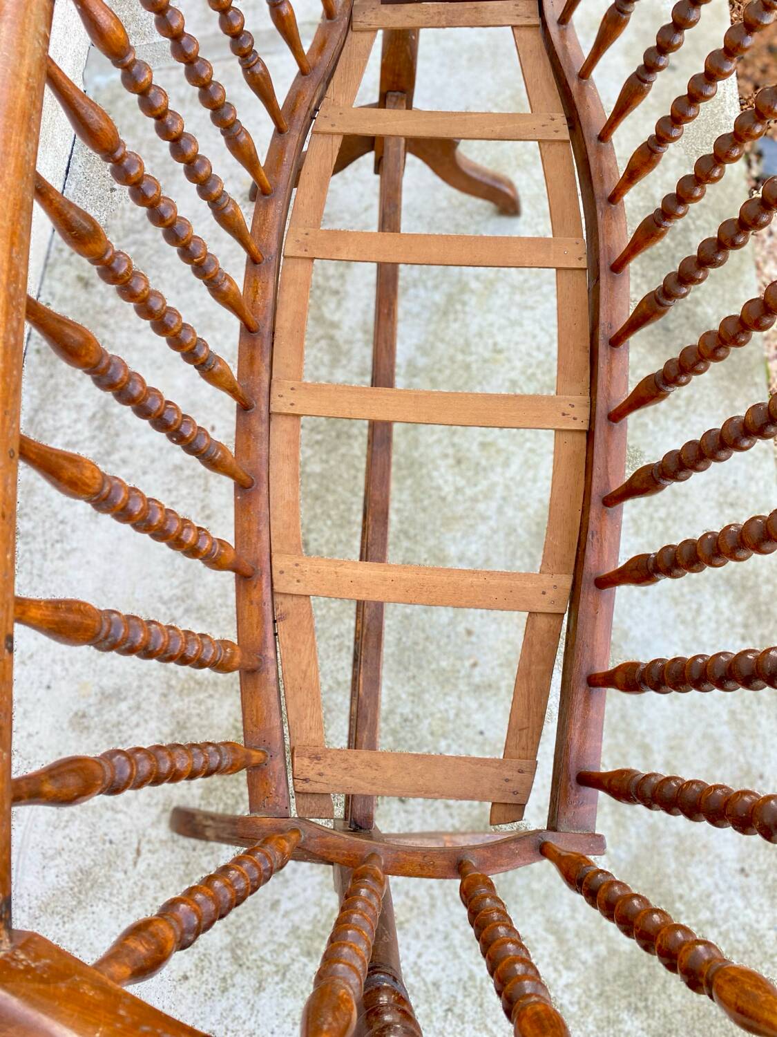 Antique wooden cradle