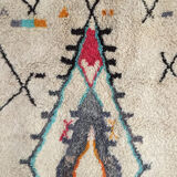 Moroccan Berber carpet Boujaad with colorful patterns 285x203cm