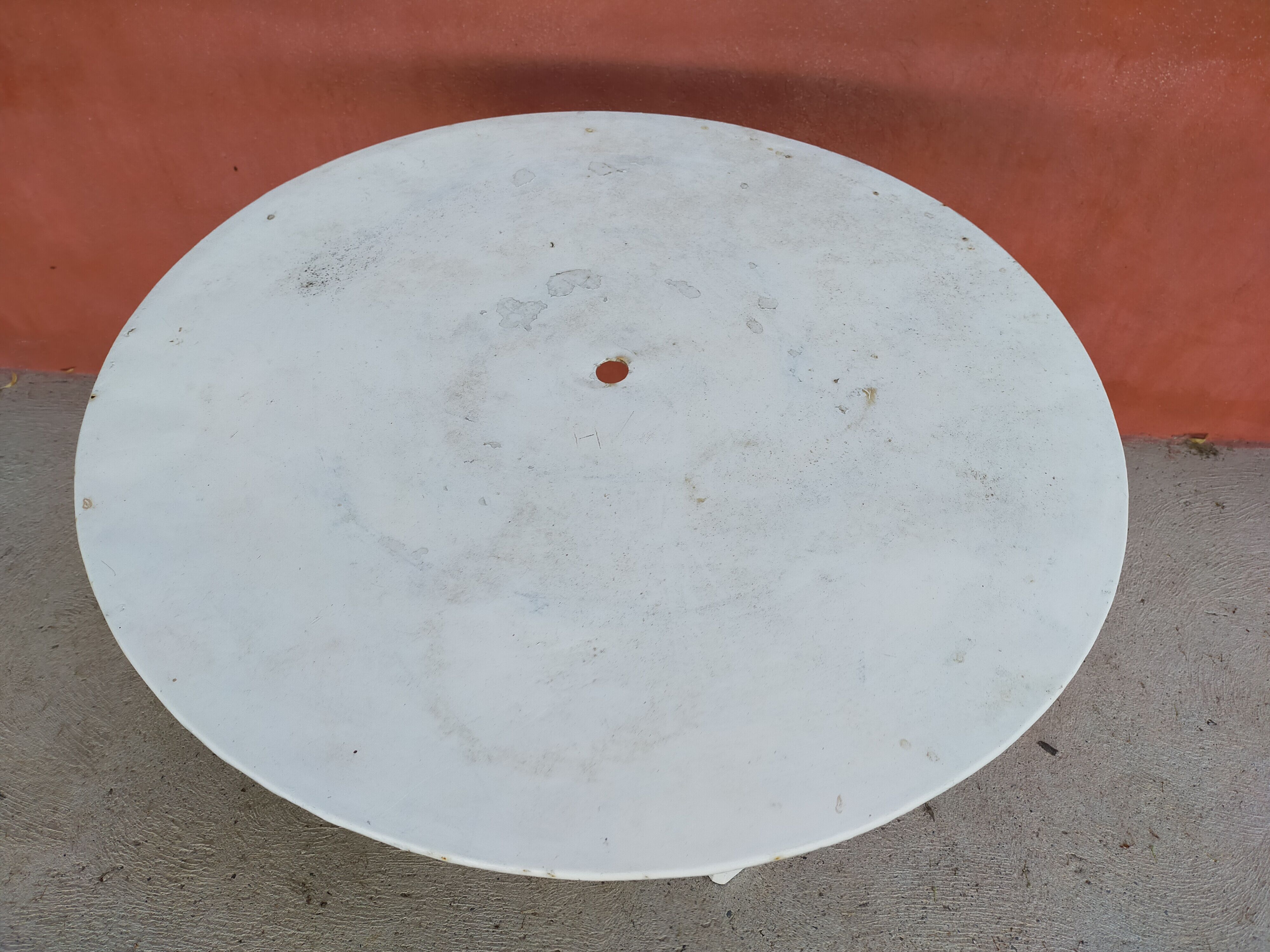 Wrought iron garden table