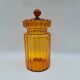 Large fluted blown glass jar