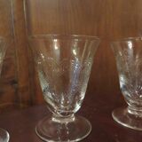 Suite de 11 verres à apéritf  Art Déco