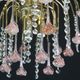 Meryl Streep, Pink Murano Flowers and Crystal Drops Chandelier, 1980s