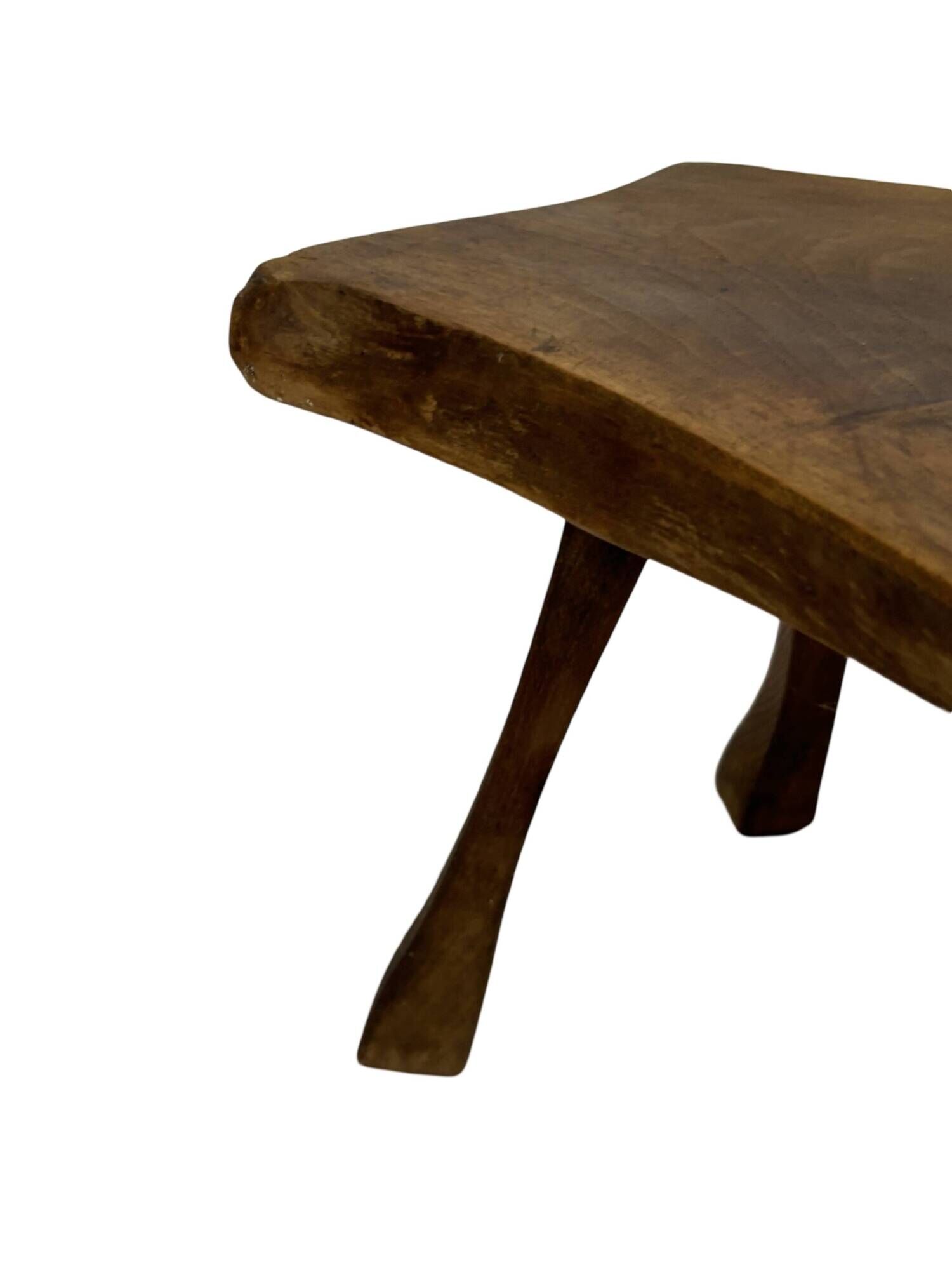 Vintage wooden side table natural design small table