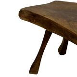 Vintage wooden side table natural design small table