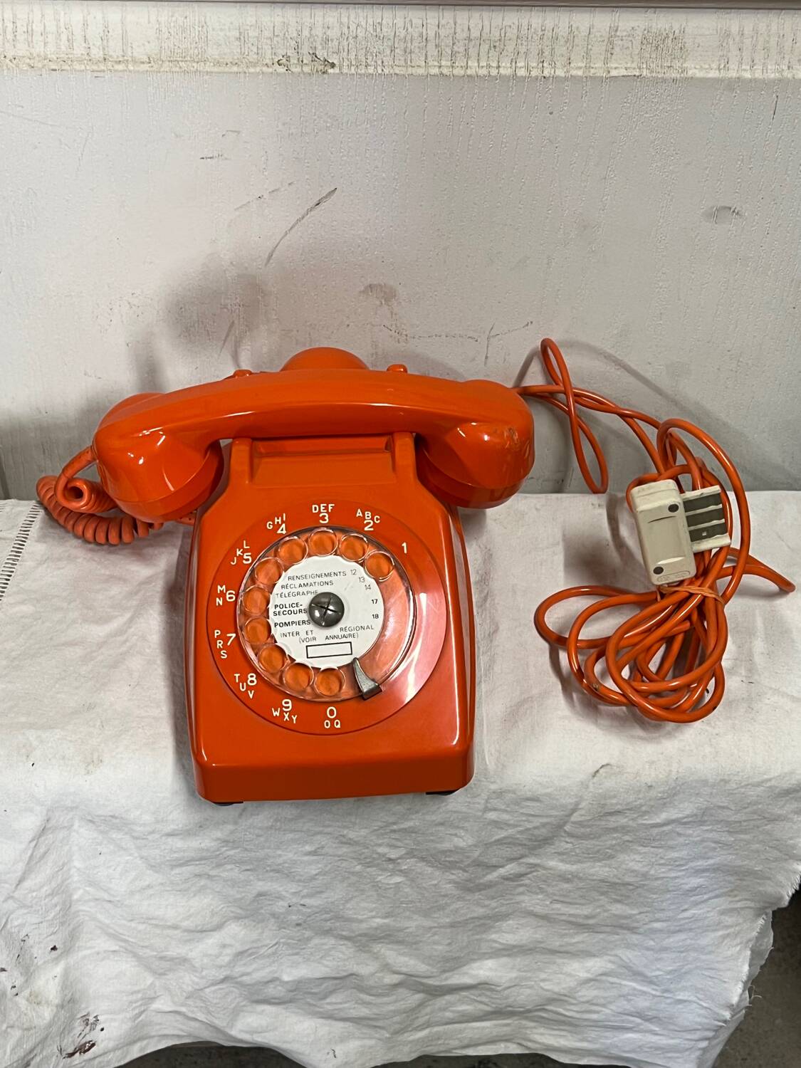 Vintage rotary telephone