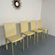 Set of 4 cream leather chairs contemporary design Colico Dress Up
