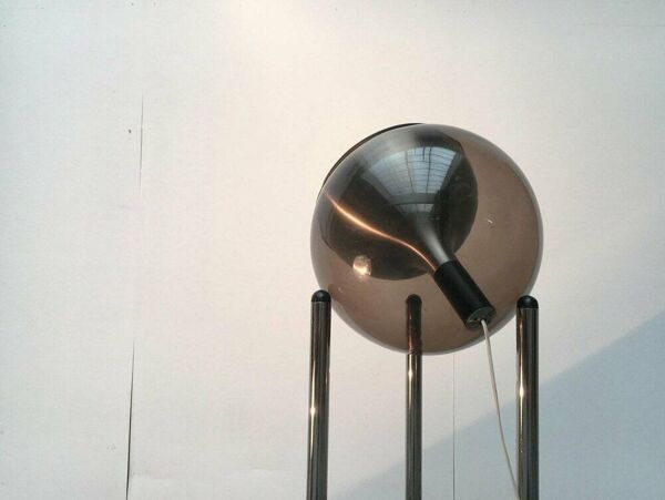 Lampe sur pied globe de l'ère spatiale suisse de milieu du siècle Type 56 de Temde, années 1960