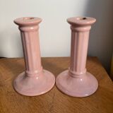 Pair of porcelain candlesticks