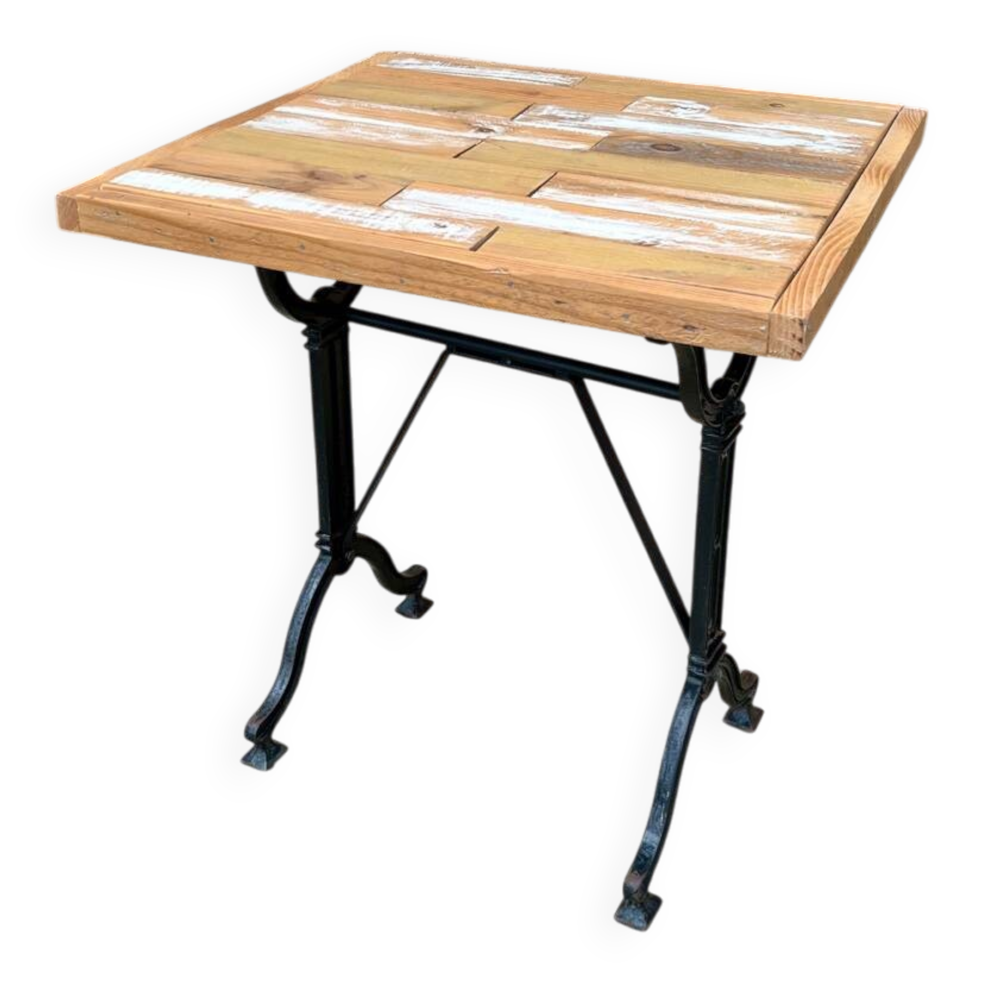 Industrial bistro style table