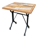 Industrial bistro style table