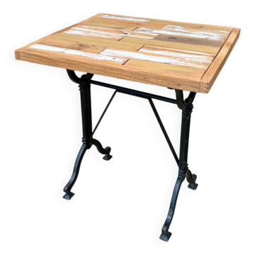 Industrial bistro style table