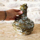 Enamelled ceramic vase T. Basile 1978