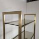 Artelano shelf in metal and smoked glass
