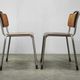 Set of 6 Gispen 106 Dutch Industrial Plywood Chairs, 1960s